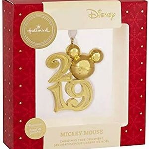 Hallmark Disney 2019 Mickey Mouse Gold Ornament